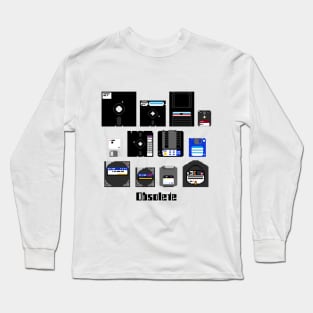 Obsolete Computer Media Long Sleeve T-Shirt